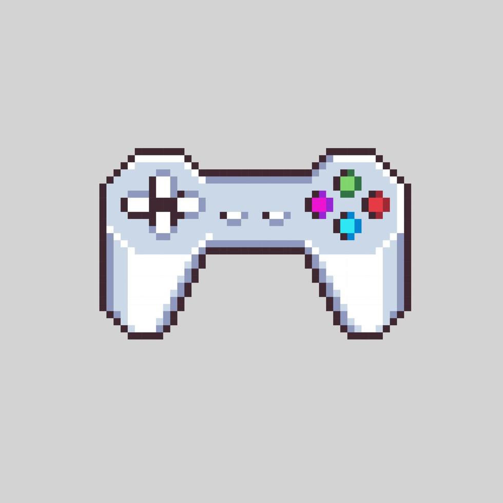Flexible Editable vector game controller pixel art for game development,  graphic design, website assets and more.