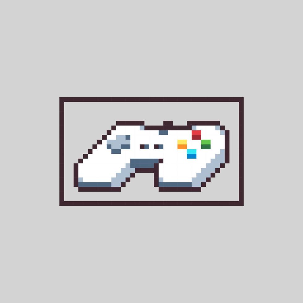 Flexible Editable vector game controller pixel art for game development,  graphic design, website assets and more.