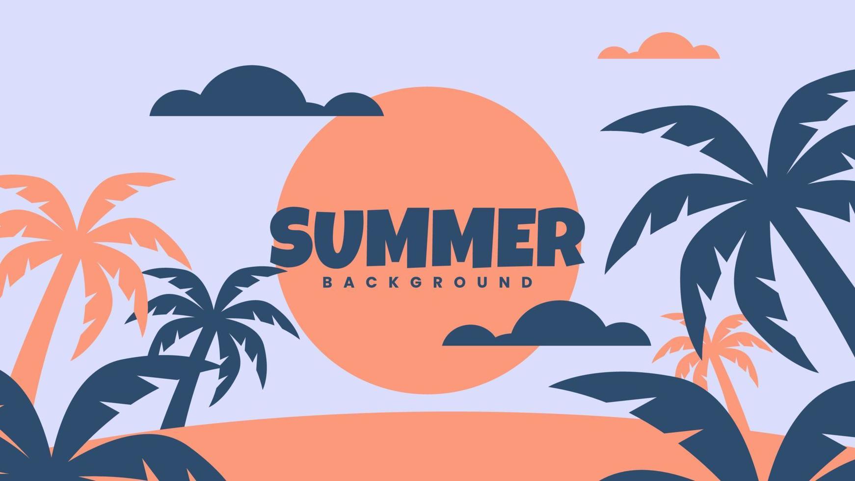Summer background illustration vector