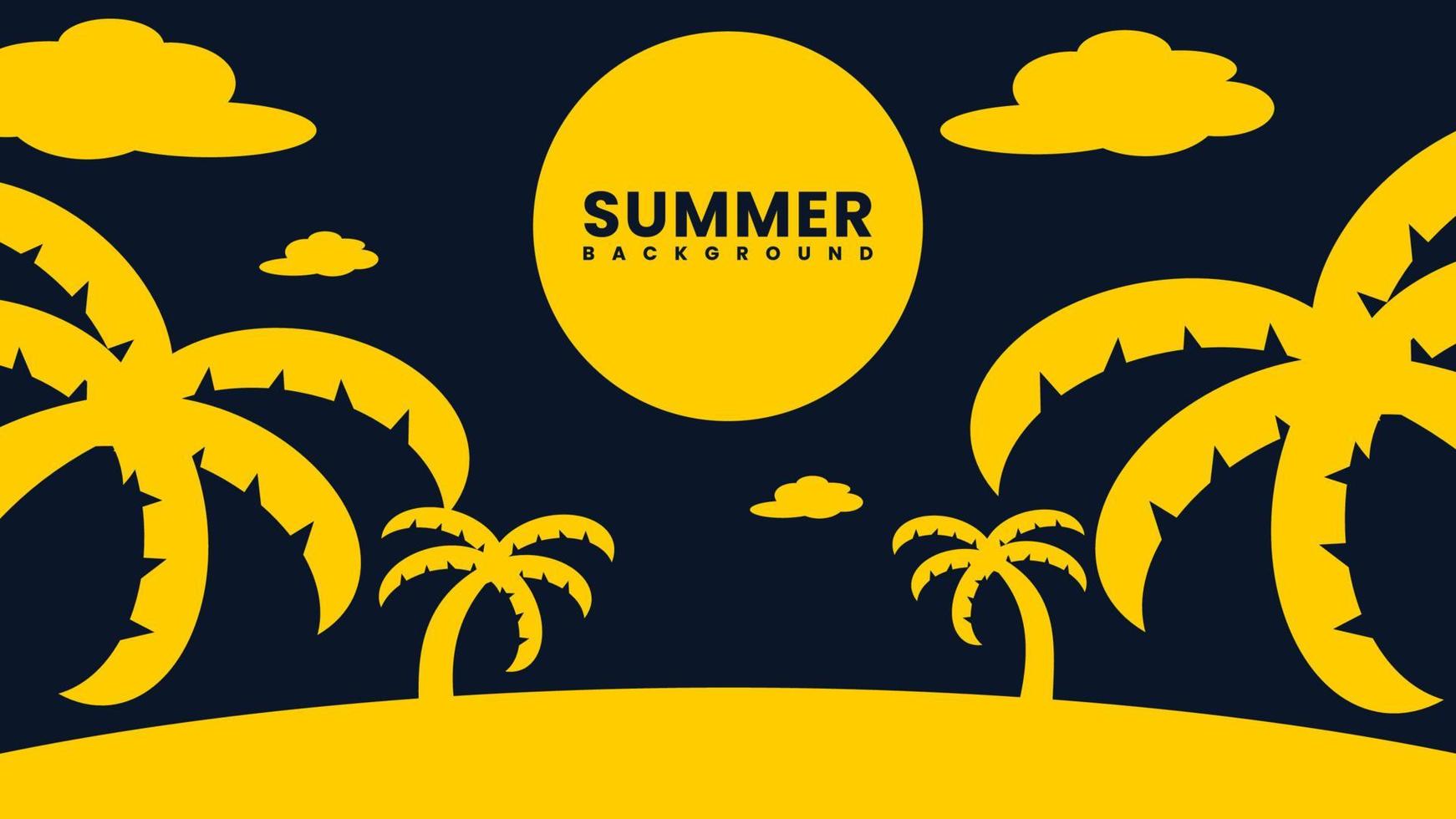 Summer background illustration vector