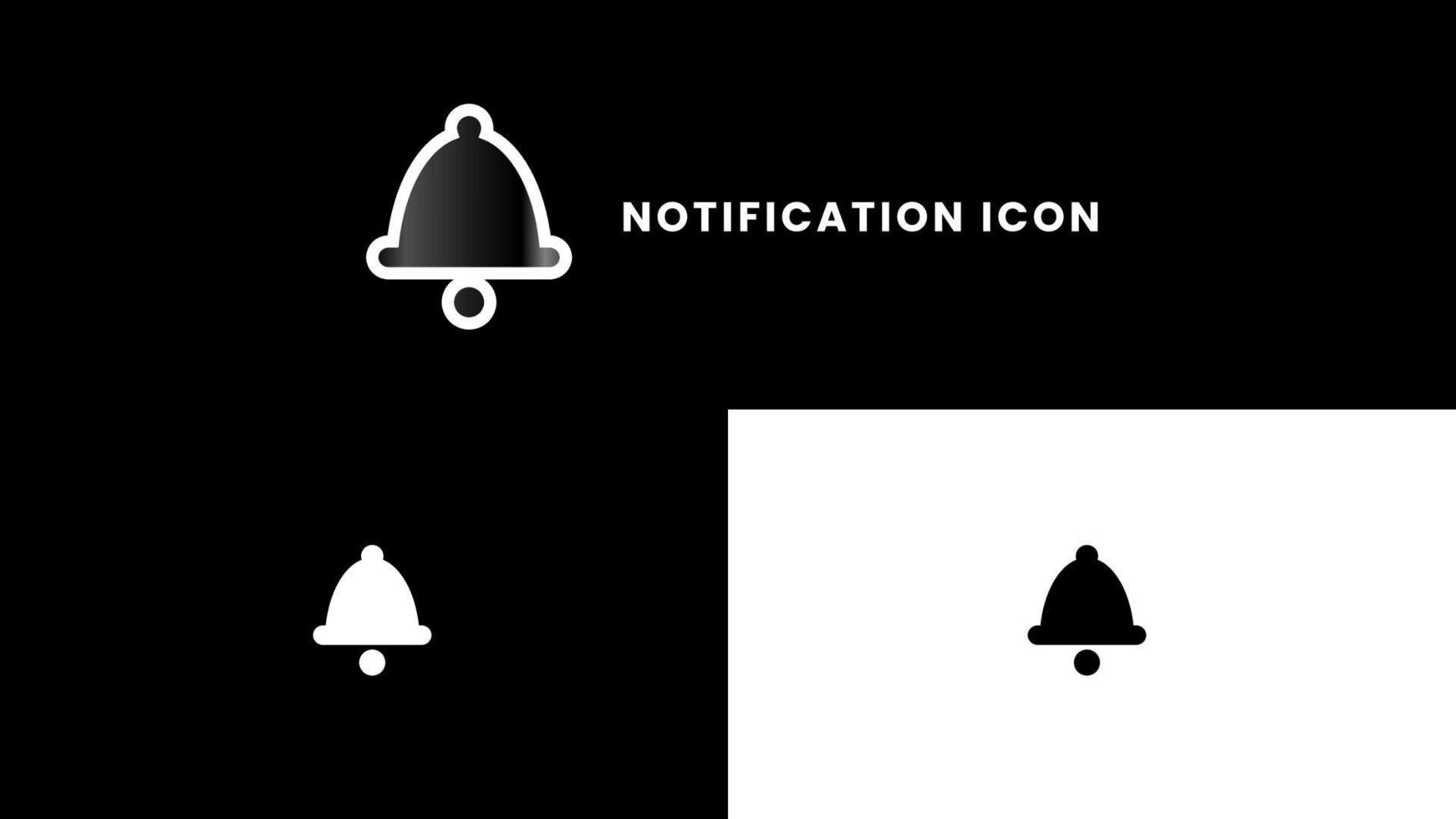 Bell notification icon vector