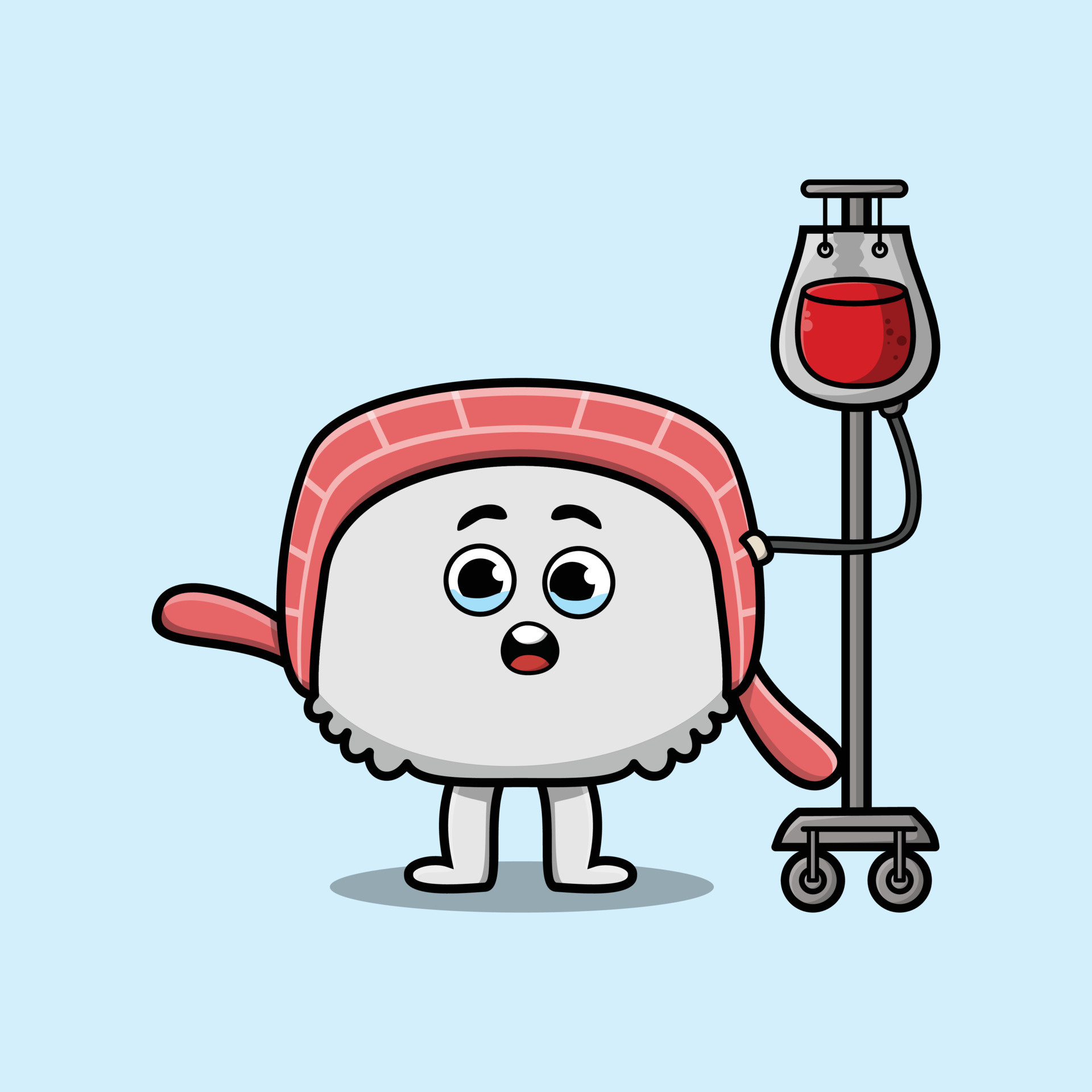 Cute cartoon of sushi having blood transfusion 8153033 Vector Art at Vecteezy Cute cartoon of sushi having blood transfusion 8153033 Vector Art at Vecteezy
