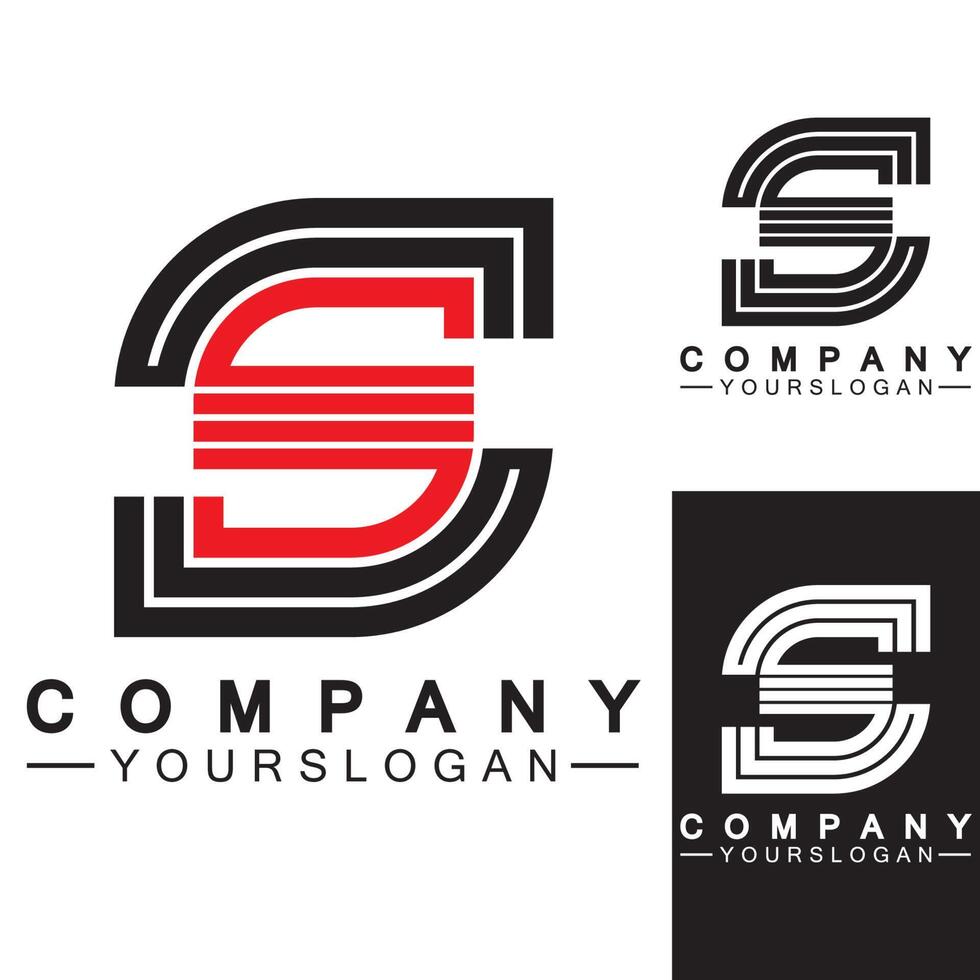 logotipo de s. plantilla de diseño de icono de logotipo de letra s vector