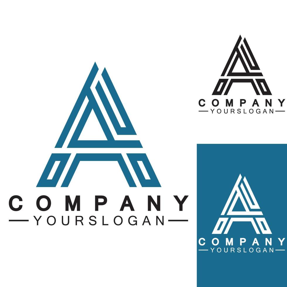 Letter A Monogram Logo Design, Brand Identity Logos Designs Vector ...