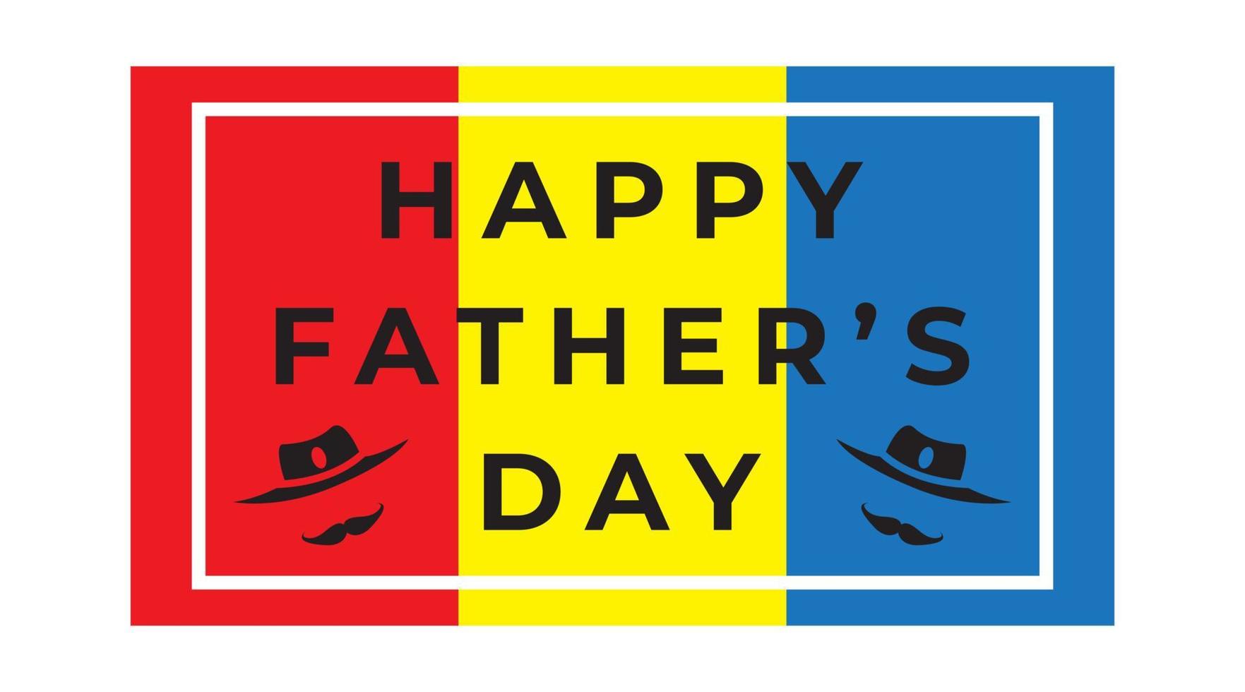 Happy fathers day. Lettering happy fathers day. vector