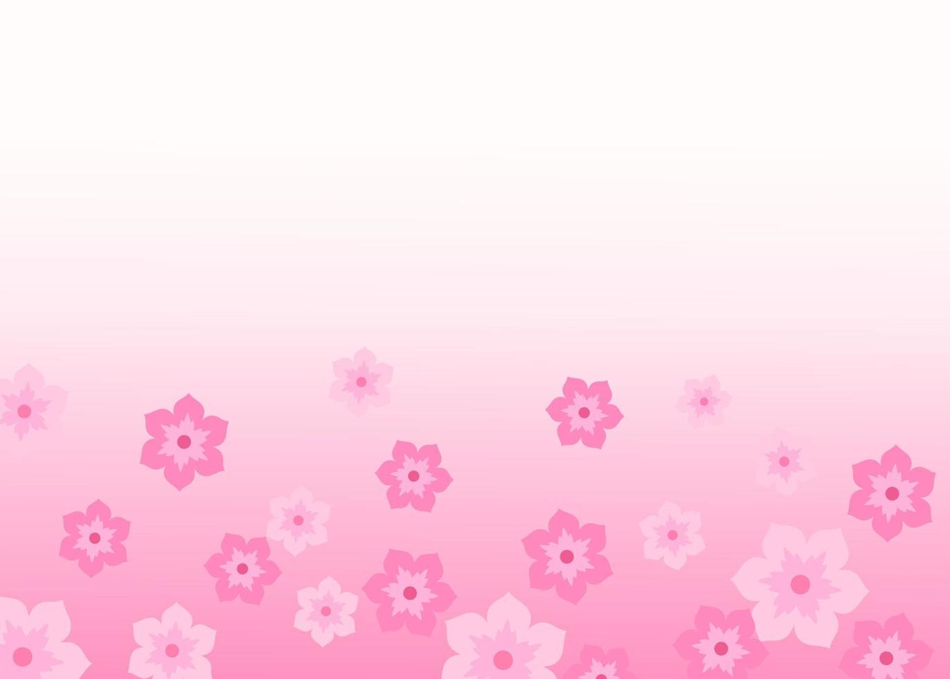 sakura flower background vector