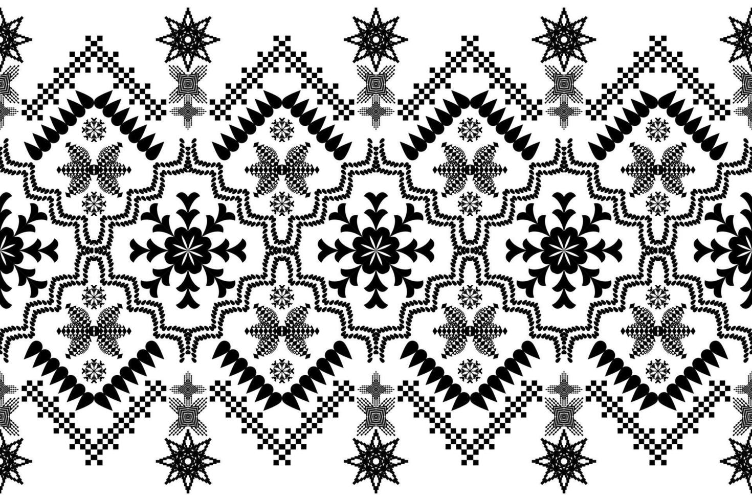 Beautiful embroidery.geometric ethnic oriental pattern traditional .Aztec style,abstract,vector,illustration.design for texture,fabric,clothing,wrapping,fashion,carpet,print. vector