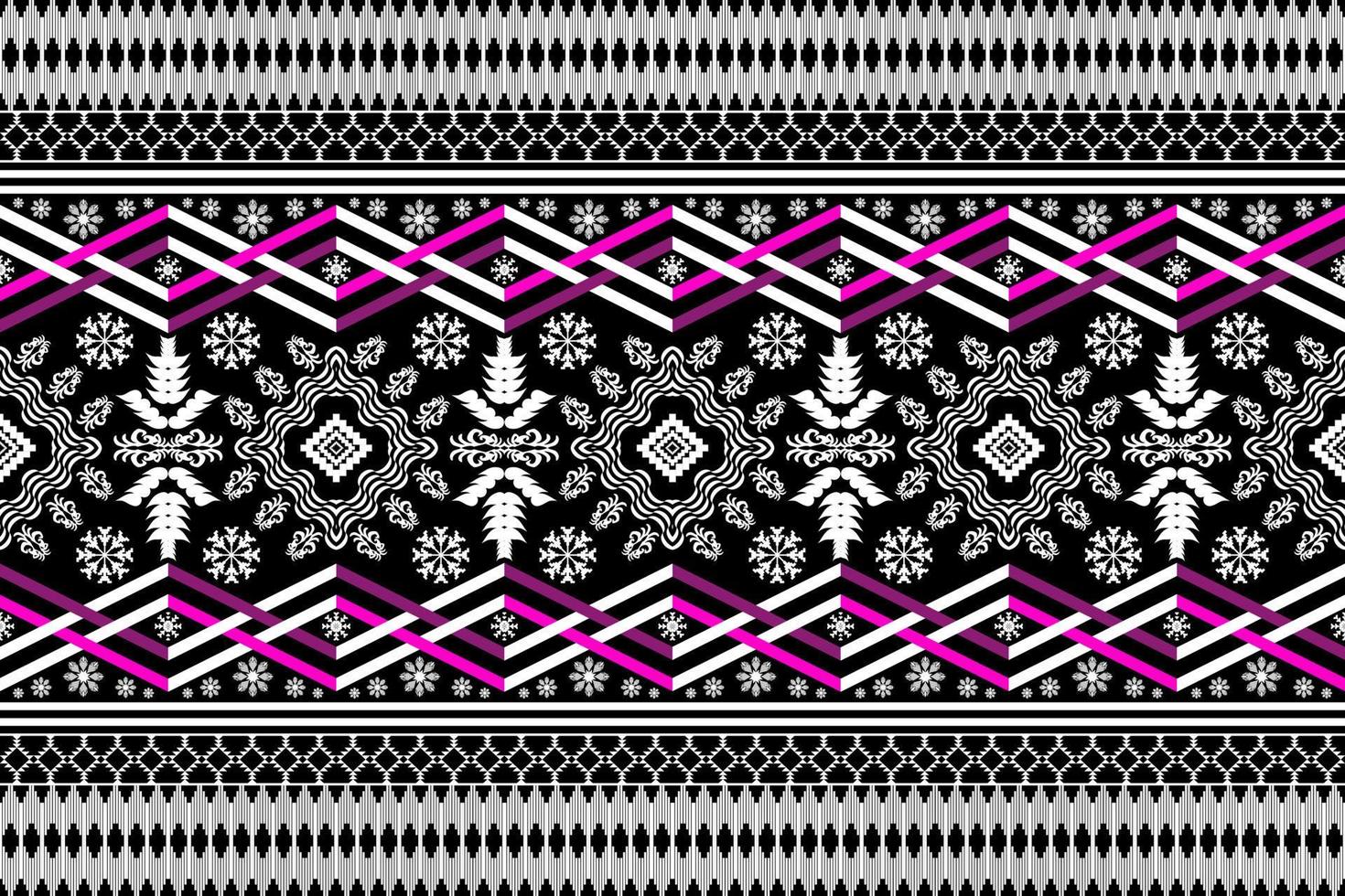 Beautiful embroidery.geometric ethnic oriental pattern traditional .Aztec style,abstract,vector,illustration.design for texture,fabric,clothing,wrapping,fashion,carpet,print. vector