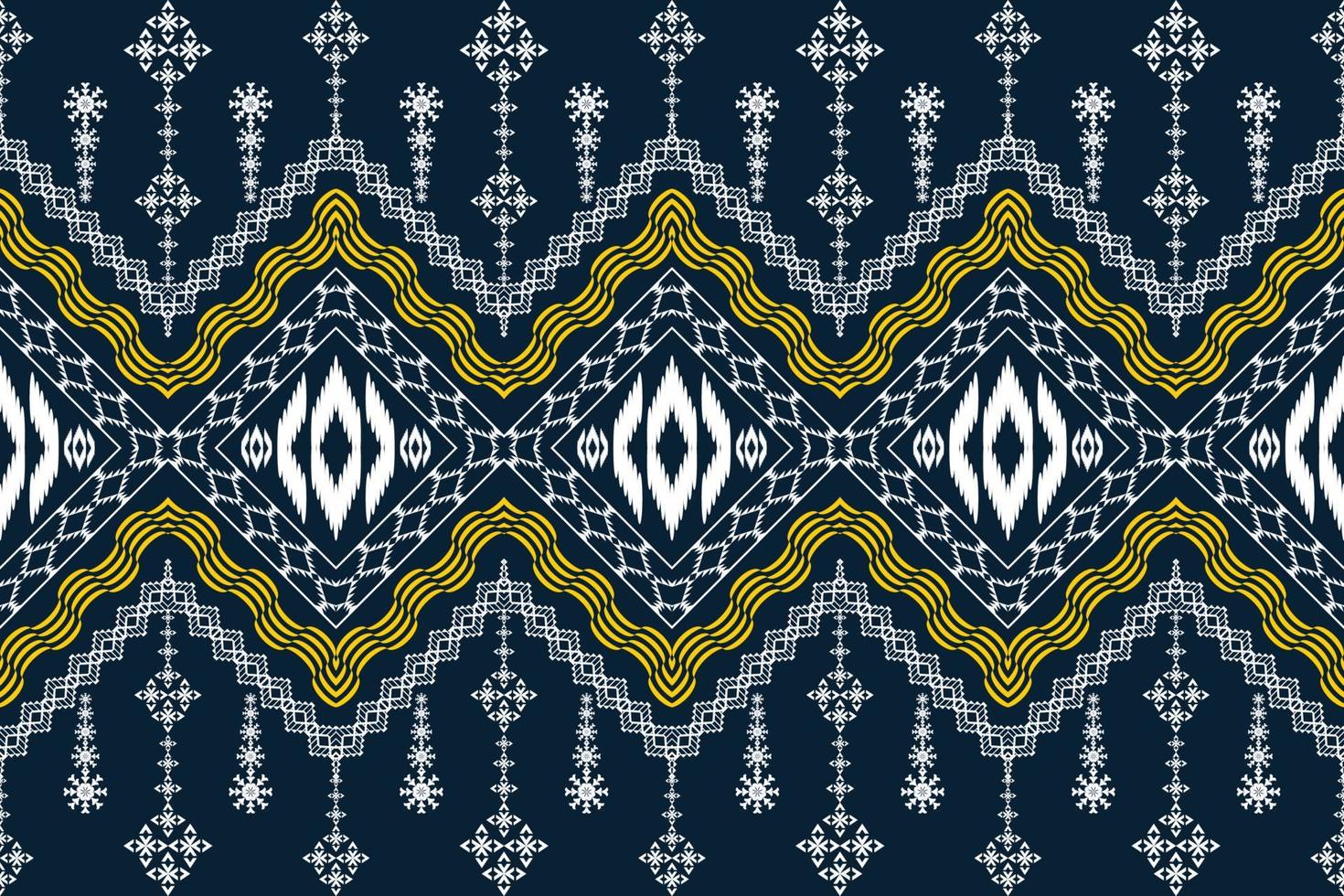 Beautiful embroidery.geometric ethnic oriental pattern traditional.Aztec style,abstract,vector,illustration.design for texture,fabric,clothing,wrapping,fashion,carpet,print. vector