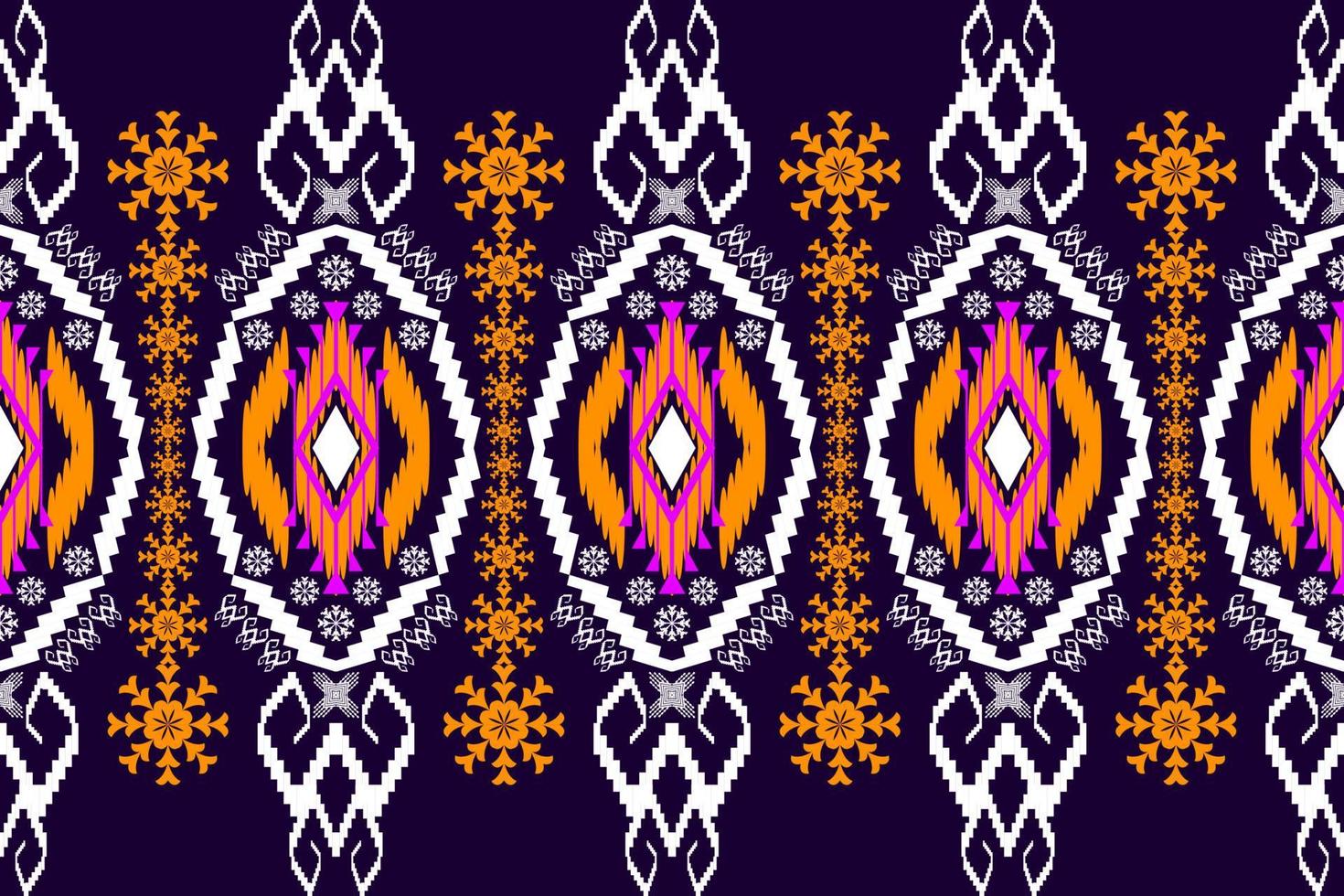 Beautiful embroidery.geometric ethnic oriental pattern traditional.Aztec style,abstract,vector,illustration.design for texture,fabric,clothing,wrapping,fashion,carpet,print. vector