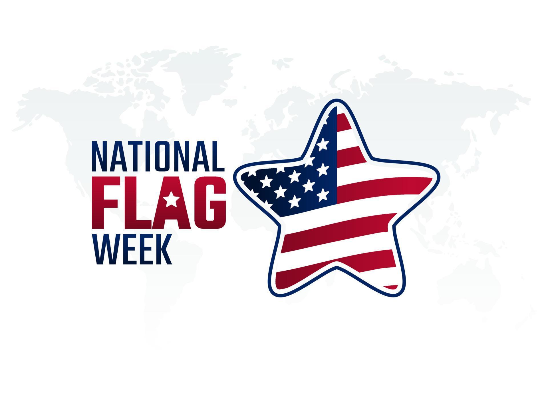 vector graphic of national flag week good for national flag week