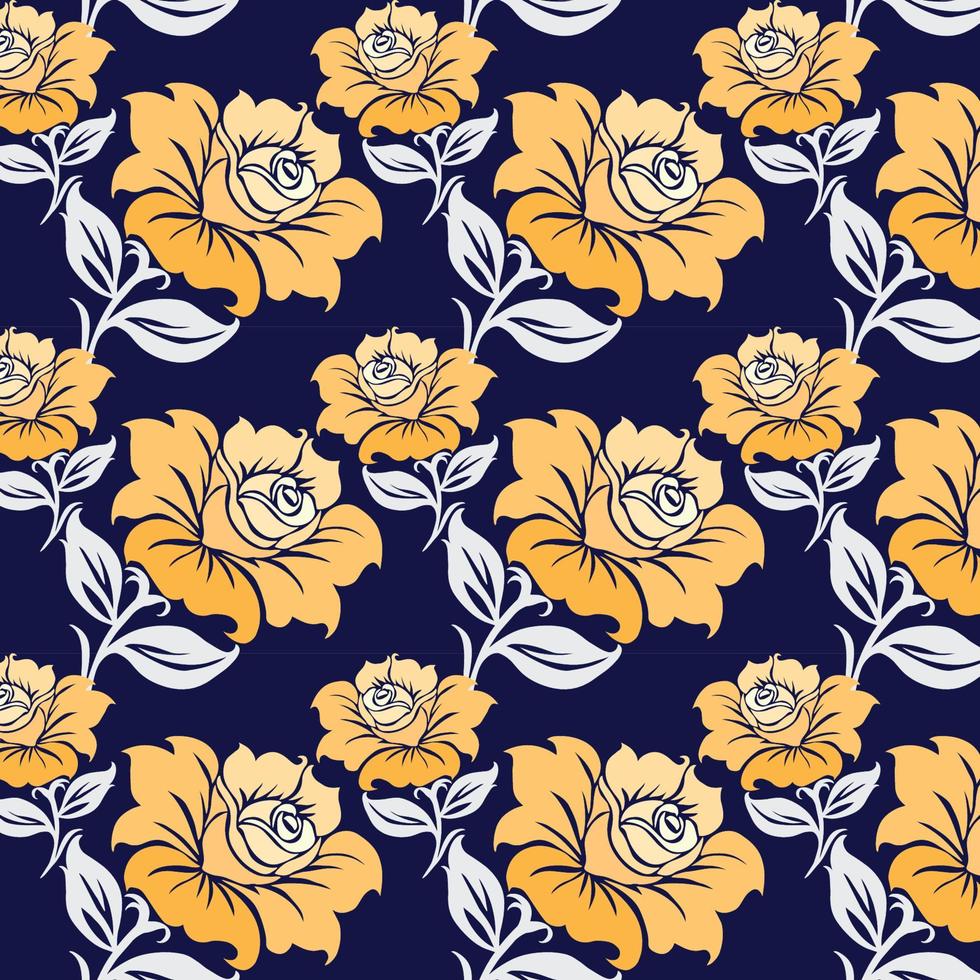 Flower pattern vector