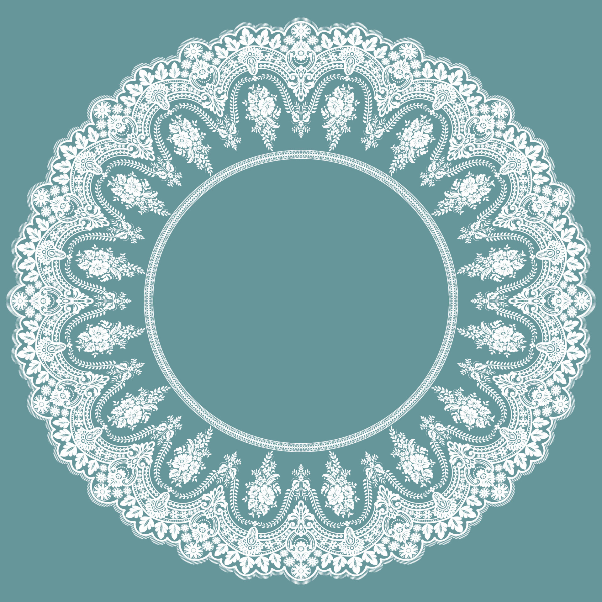 Ornamental round lace pattern 8153922 Vector Art at Vecteezy