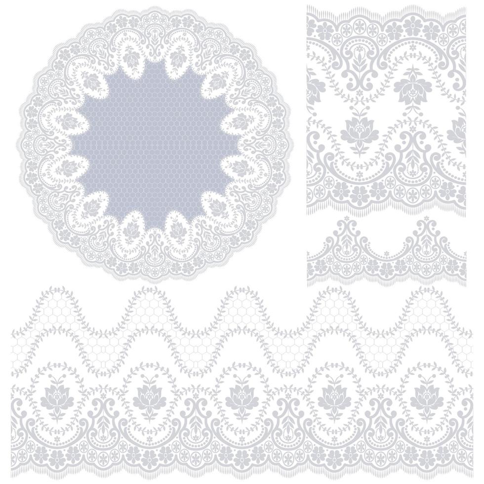 Vector Floral Frame Set
