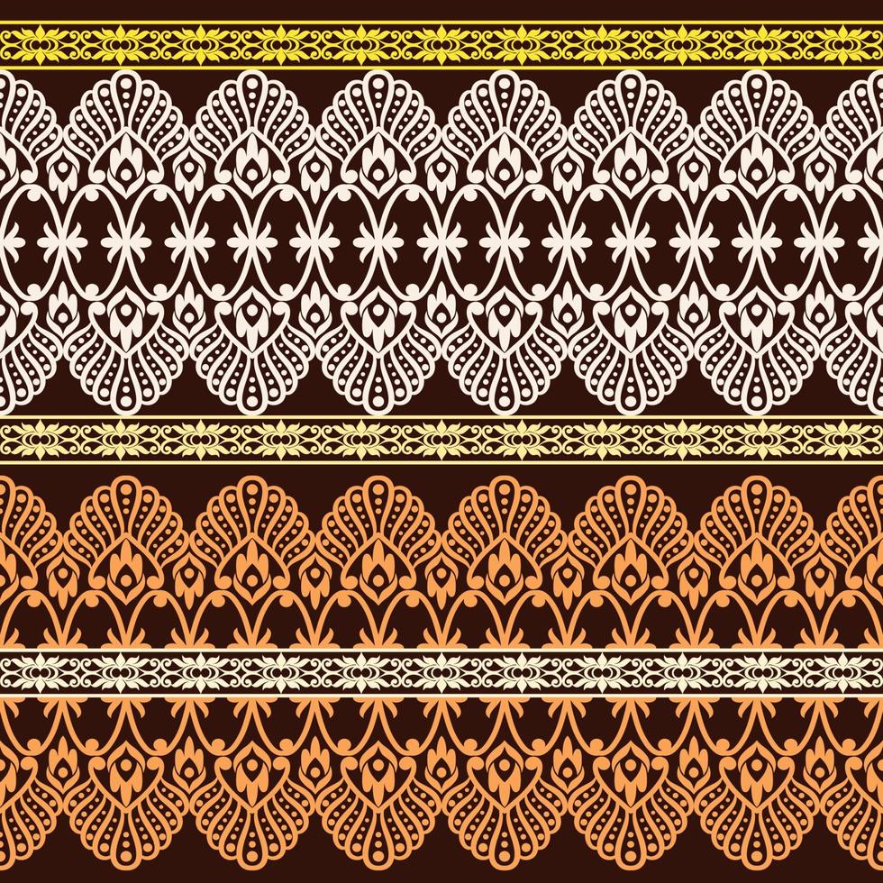 seamless damask pattern vector