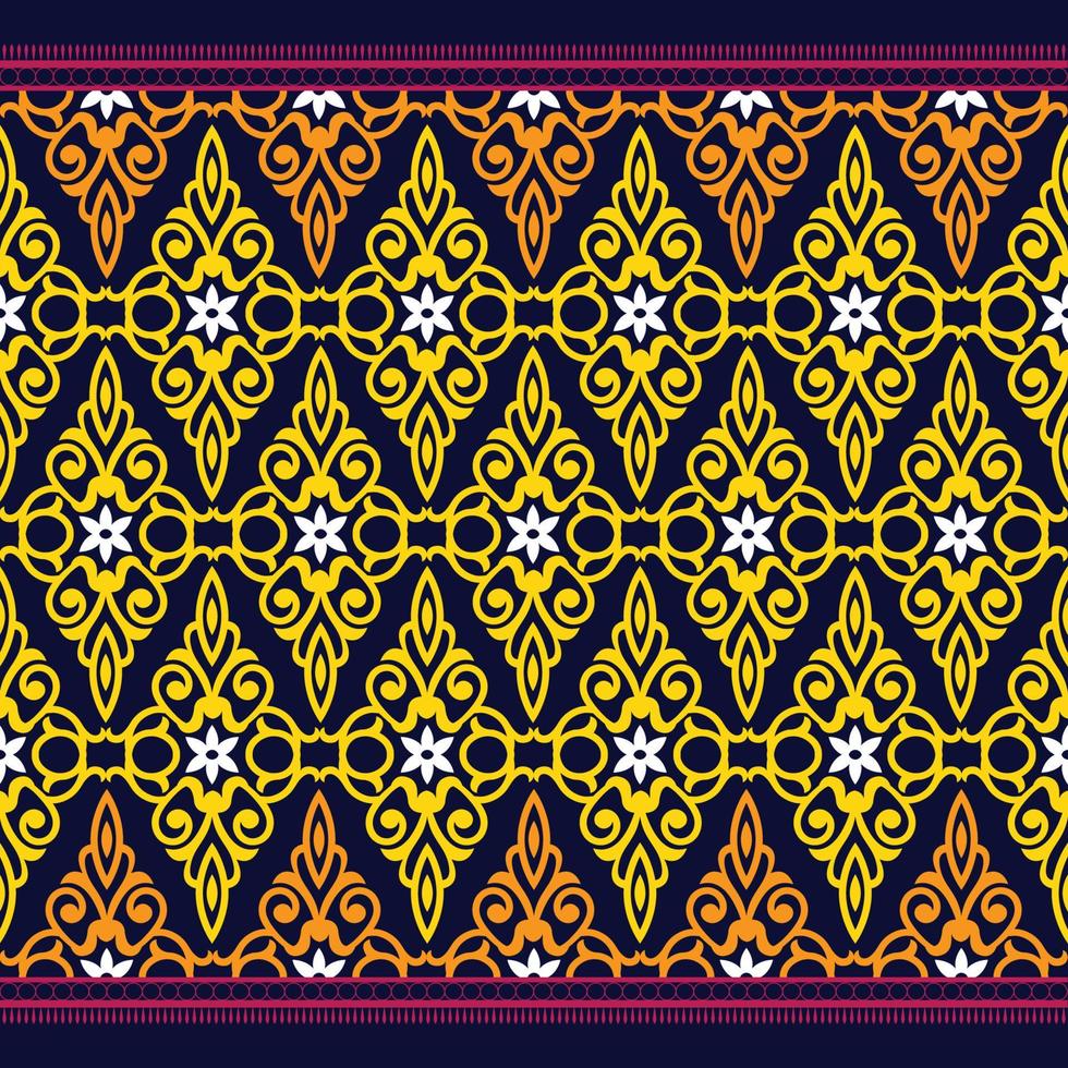seamless damask pattern vector