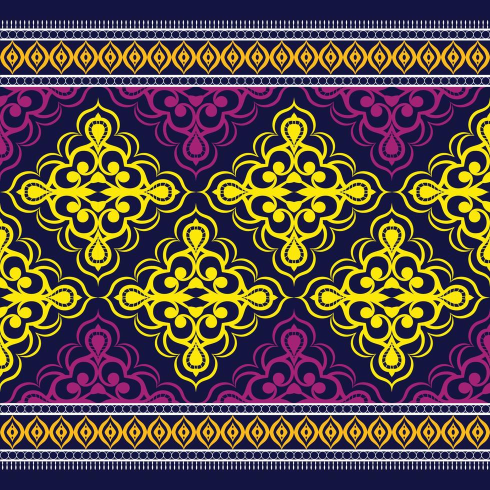 seamless damask pattern vector
