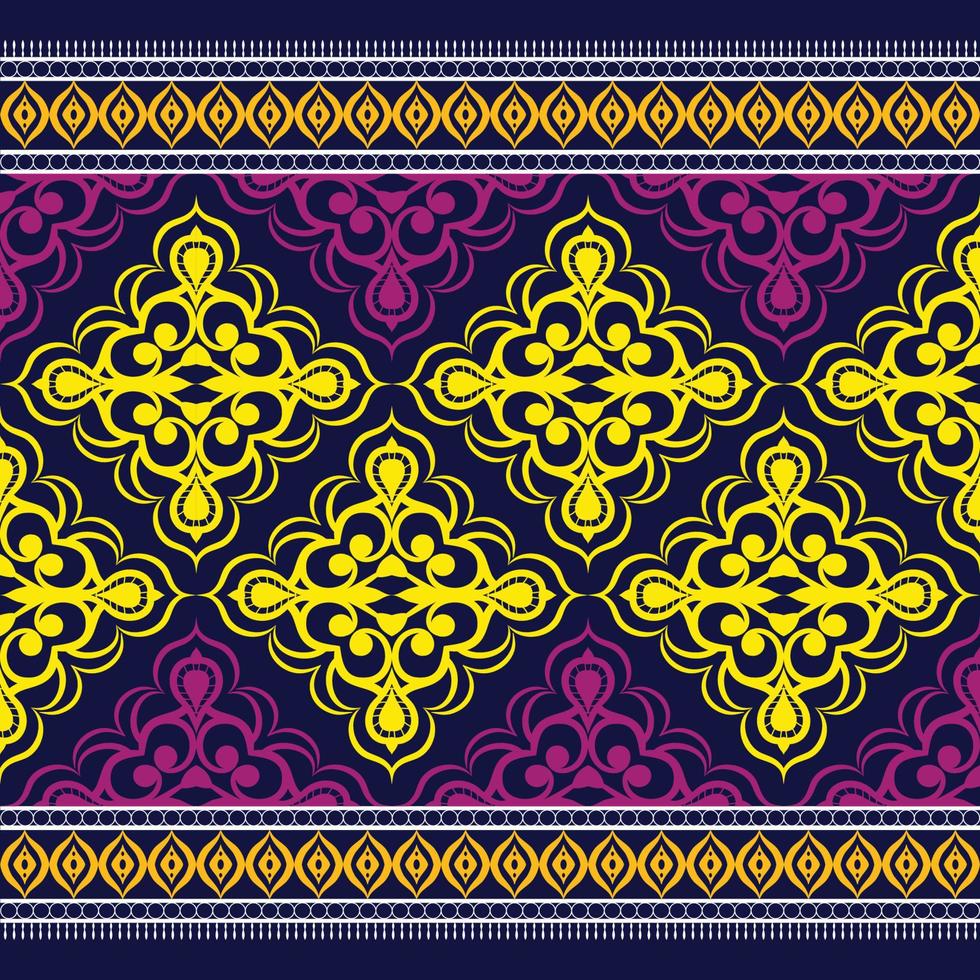 seamless damask pattern vector