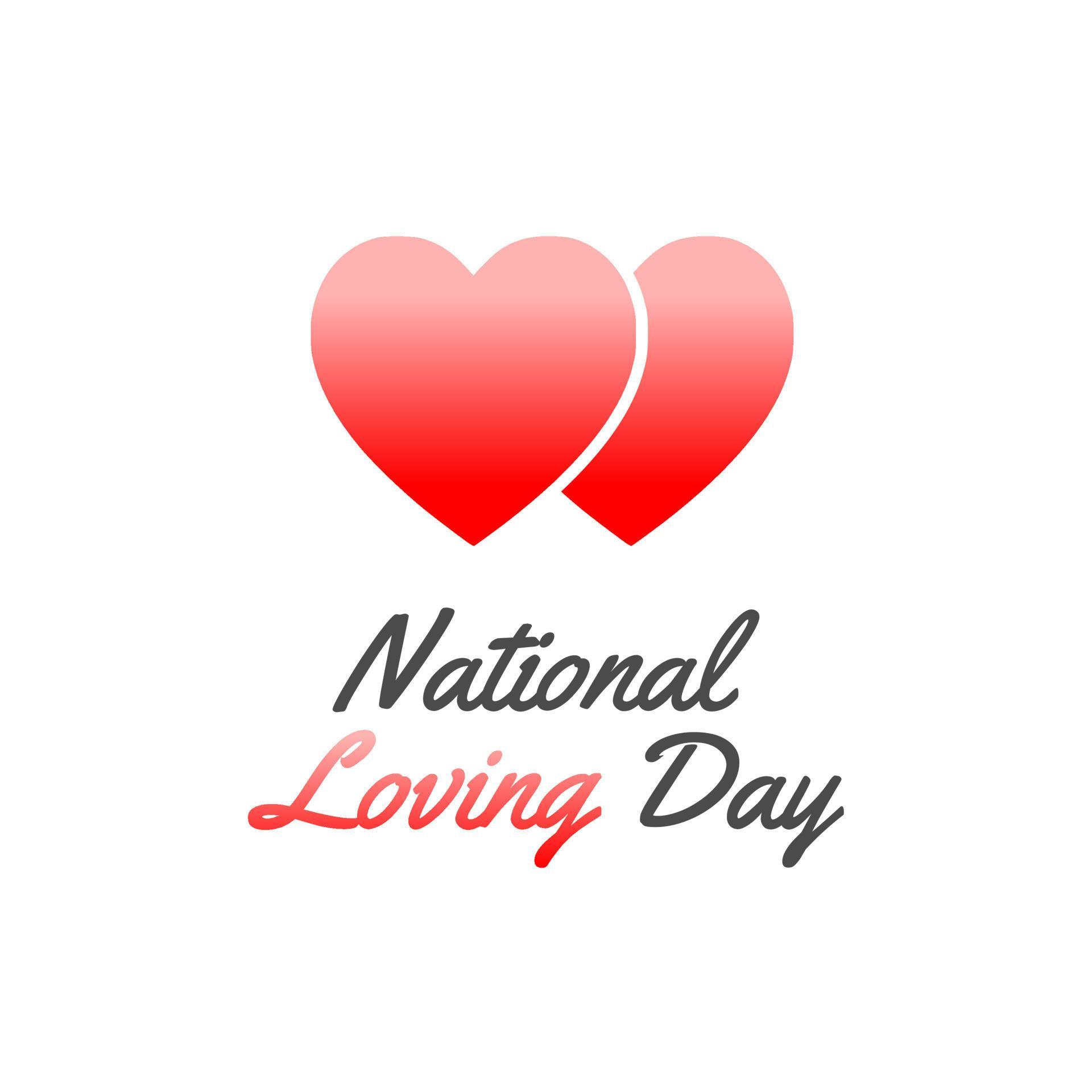 vector graphic of national loving day good for national loving day