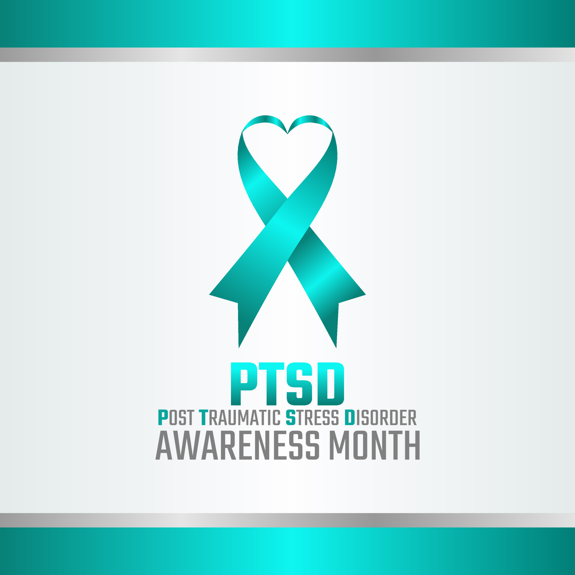 vector graphic of PTSD awareness month good for PTSD awareness month