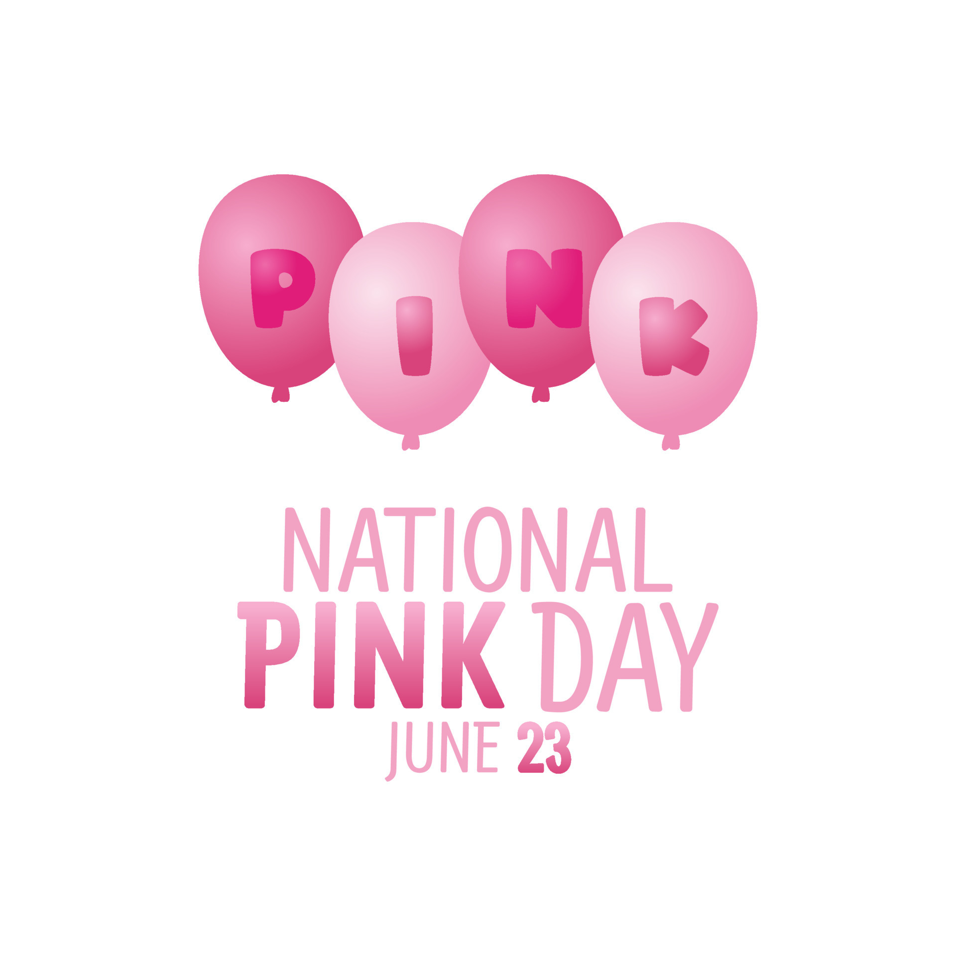 vector graphic of national pink day good for national pink day