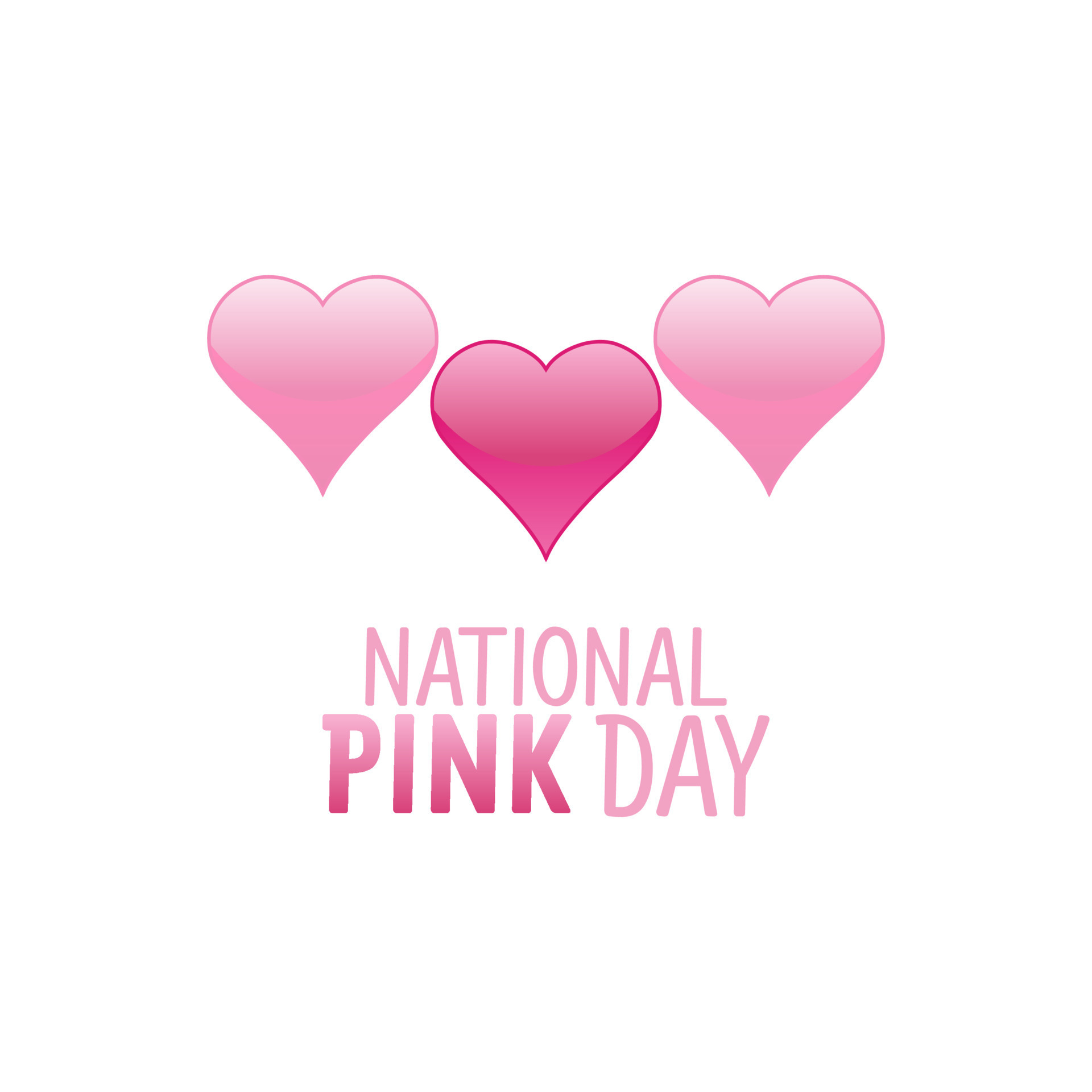 vector graphic of national pink day good for national pink day celebration. flat design. flyer