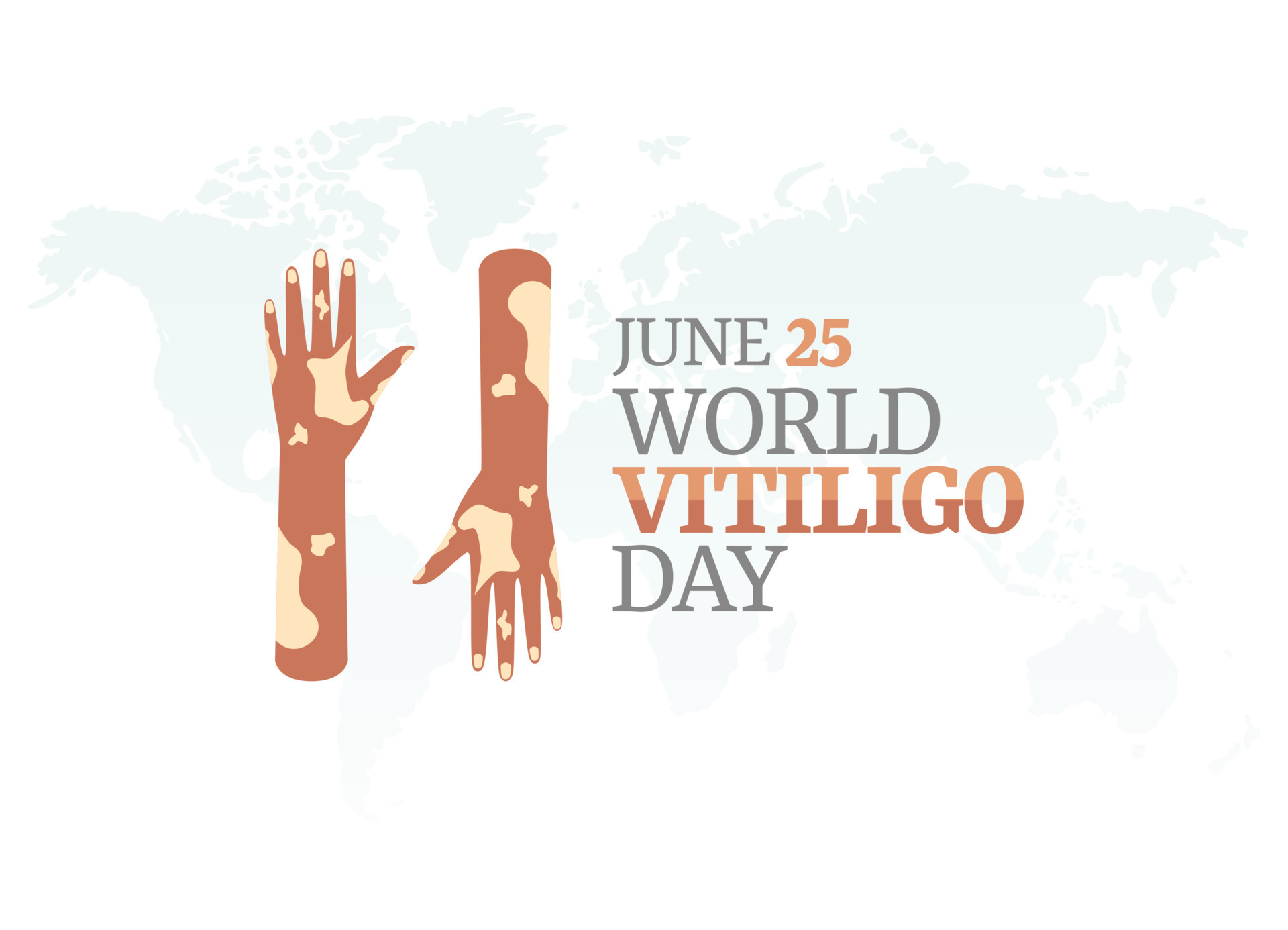 vector graphic of world vitiligo day good for world vitiligo day