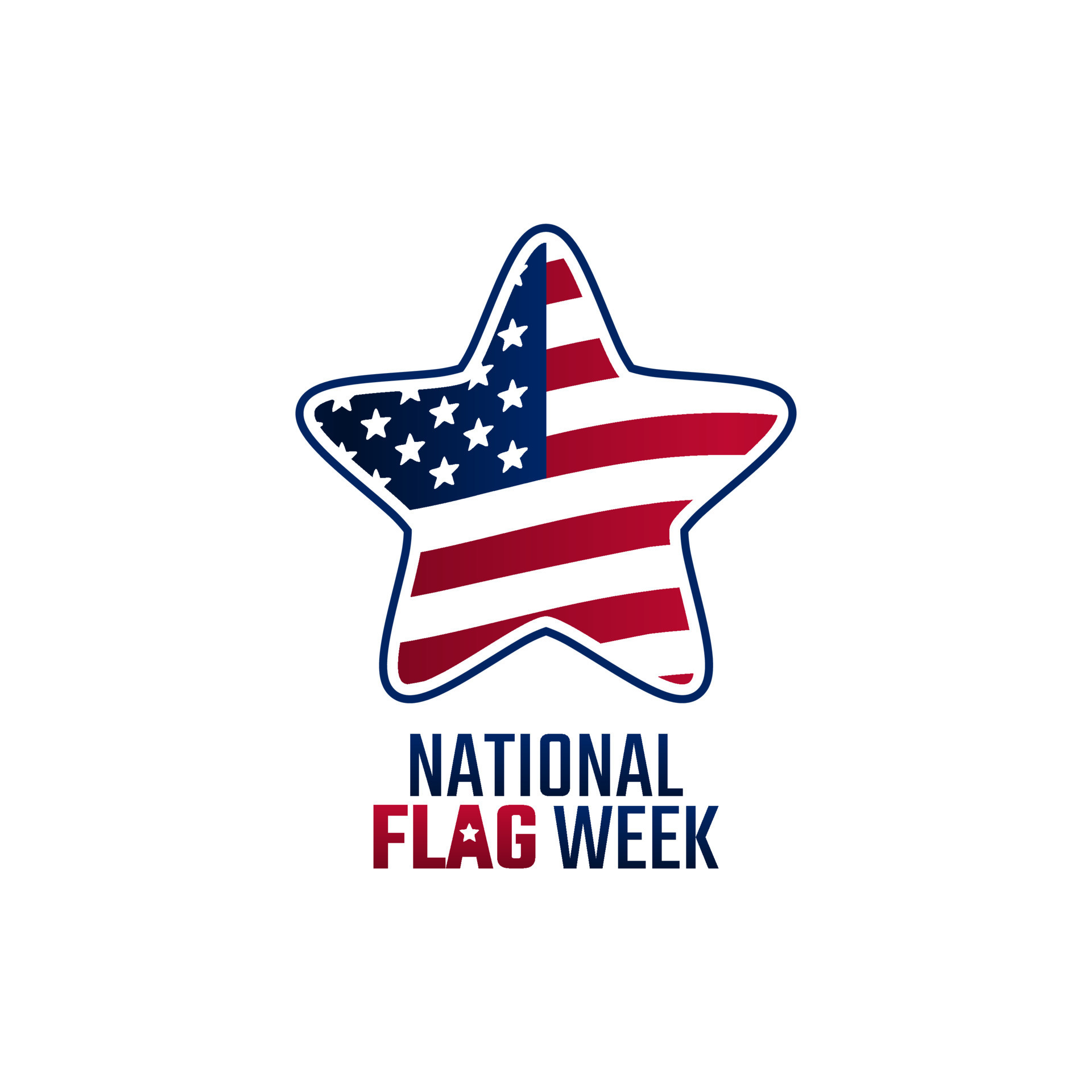 vector graphic of national flag week good for national flag week