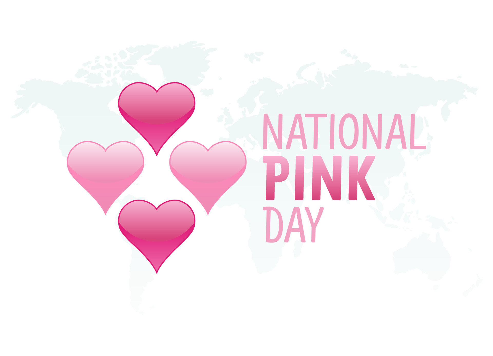vector graphic of national pink day good for national pink day