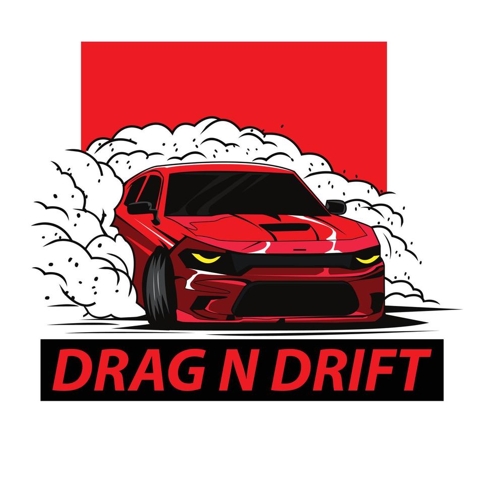 smoke drift car vector