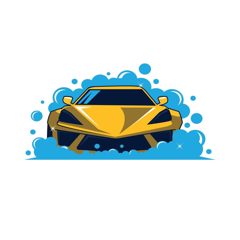 washing car logo vector