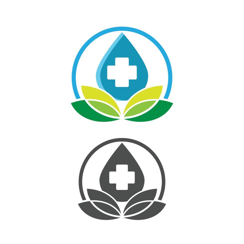 logotipo de naturaleza saludable vector