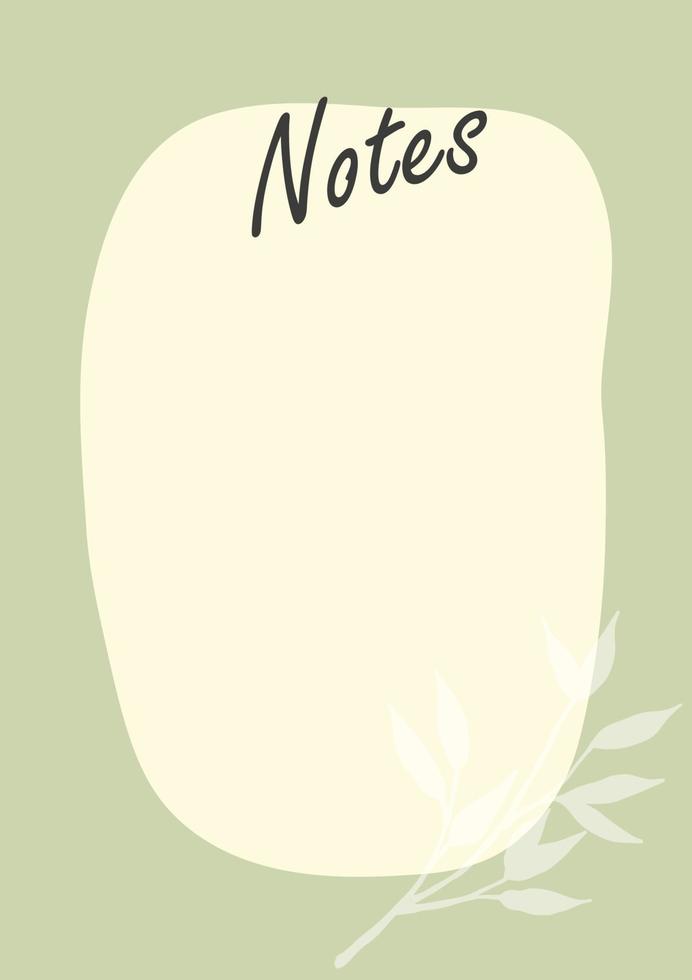 Trendy minimal planner in pastel colors vector