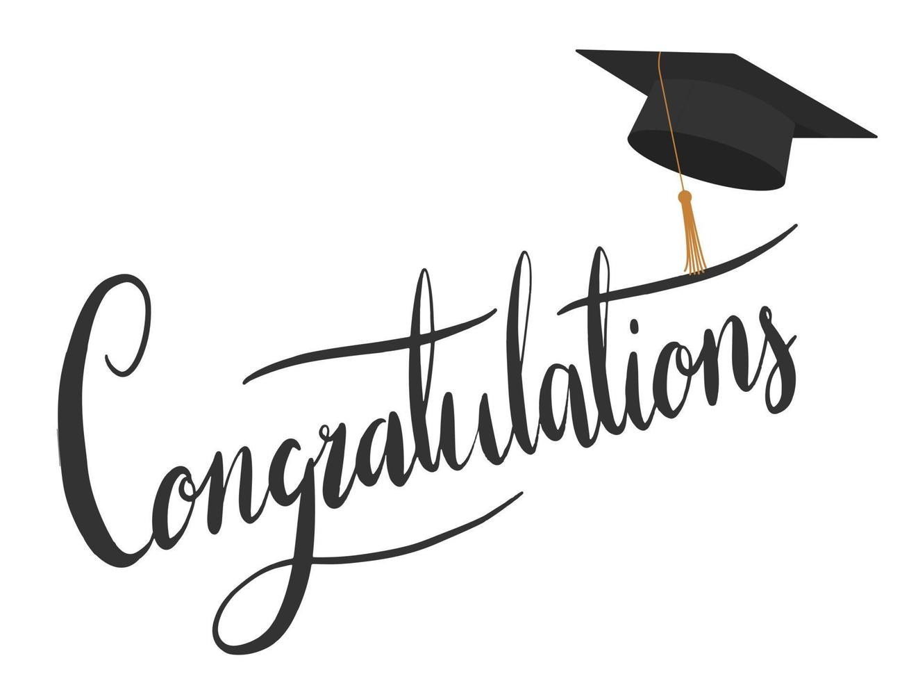 Congratulations greeting sign vector