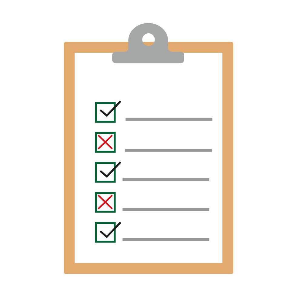 Document with approved sub-paragraphs. vector