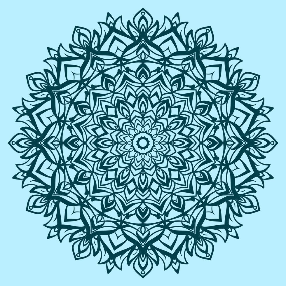 mindful abstract mandala art with soft and youth color decoration vector design