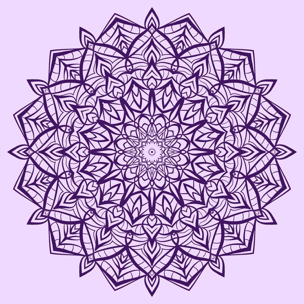 abstract mandala vector decorative design element with modern soft color