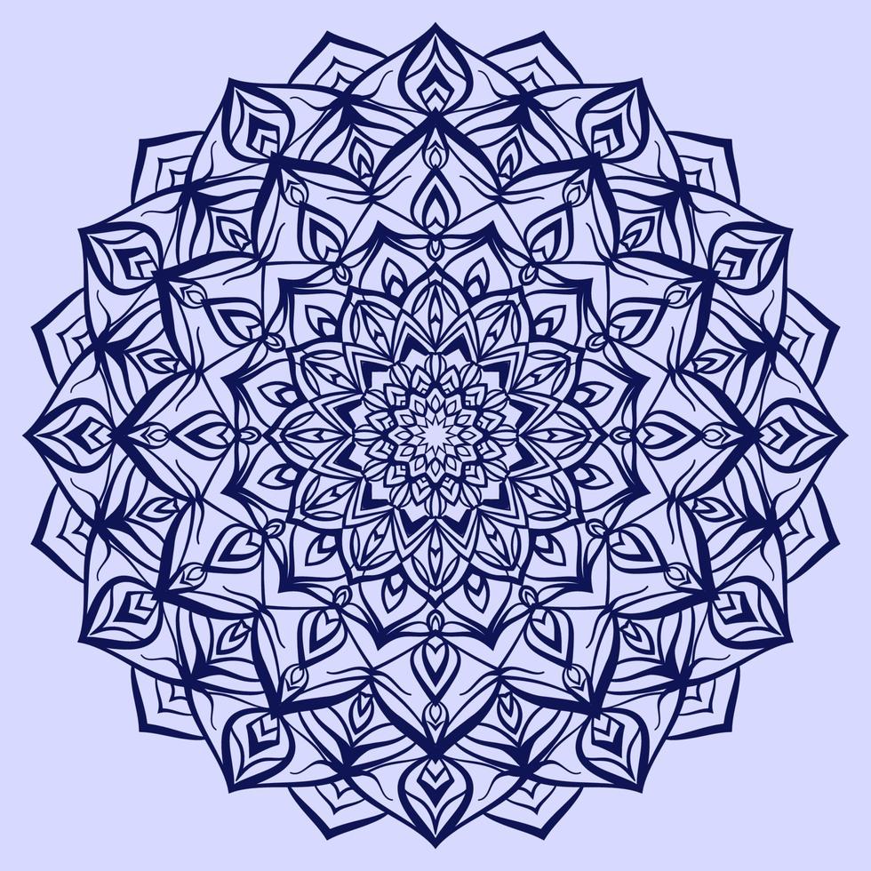abstract mandala vector decorative design element with modern soft color