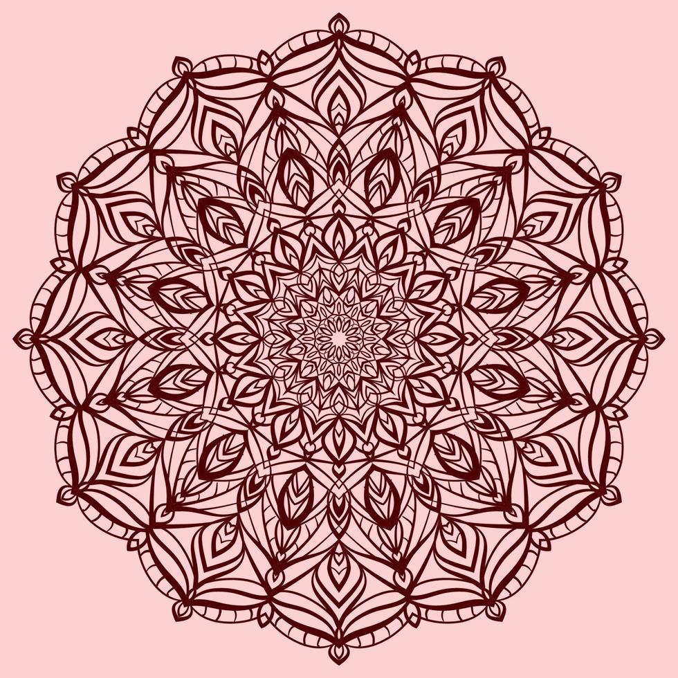abstract mandala vector decorative design element with modern soft color