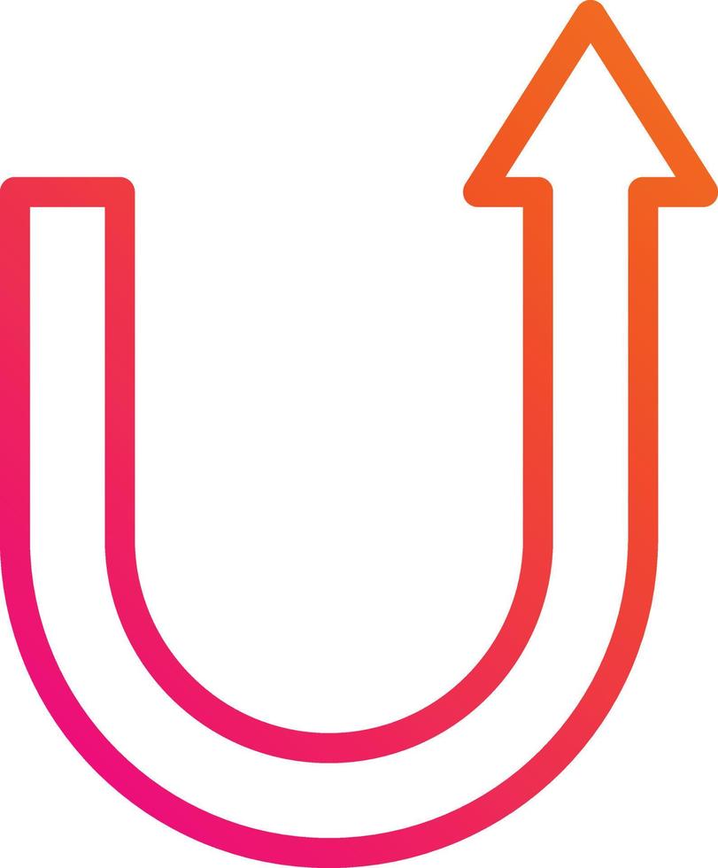 U turn Vector Icon Design Illustration