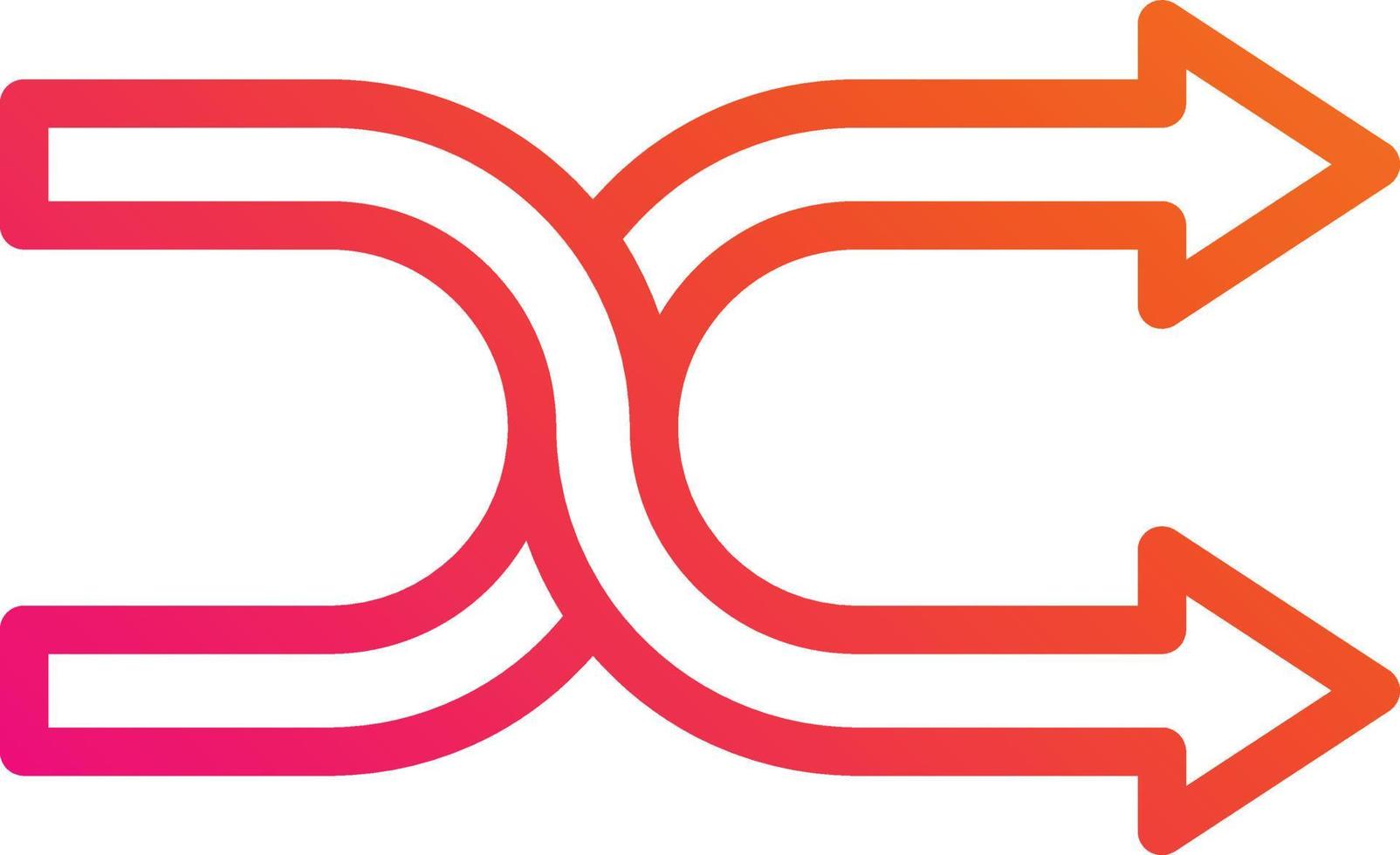 Shuffle Vector Icon Design Illustration