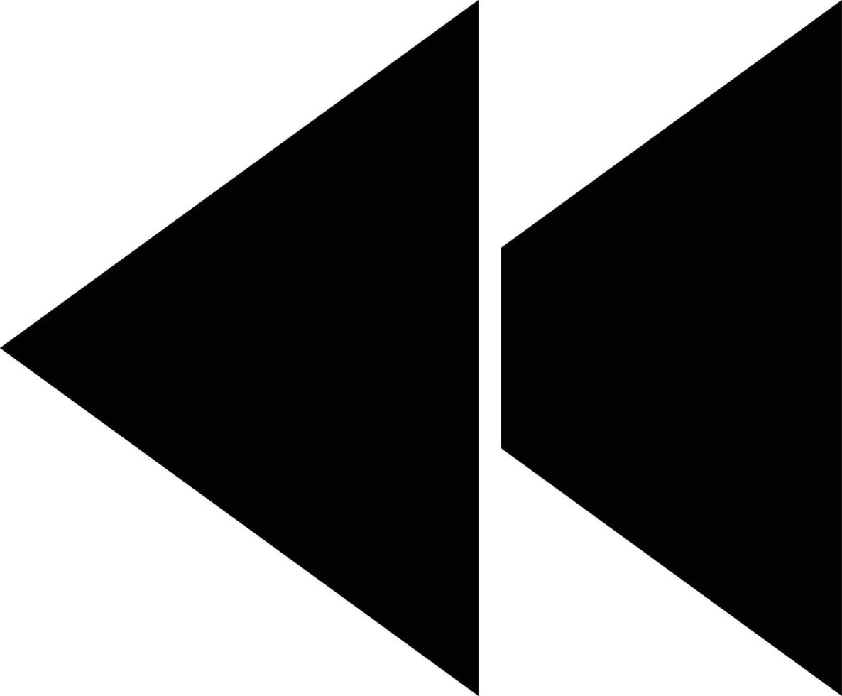 Backward Vector Icon Design Illustration