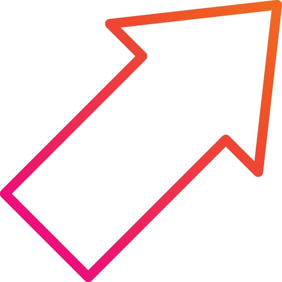 Diagonal arrow Vector Icon Design Illustration