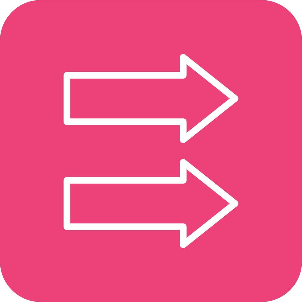 Double arrow Vector Icon Design Illustration