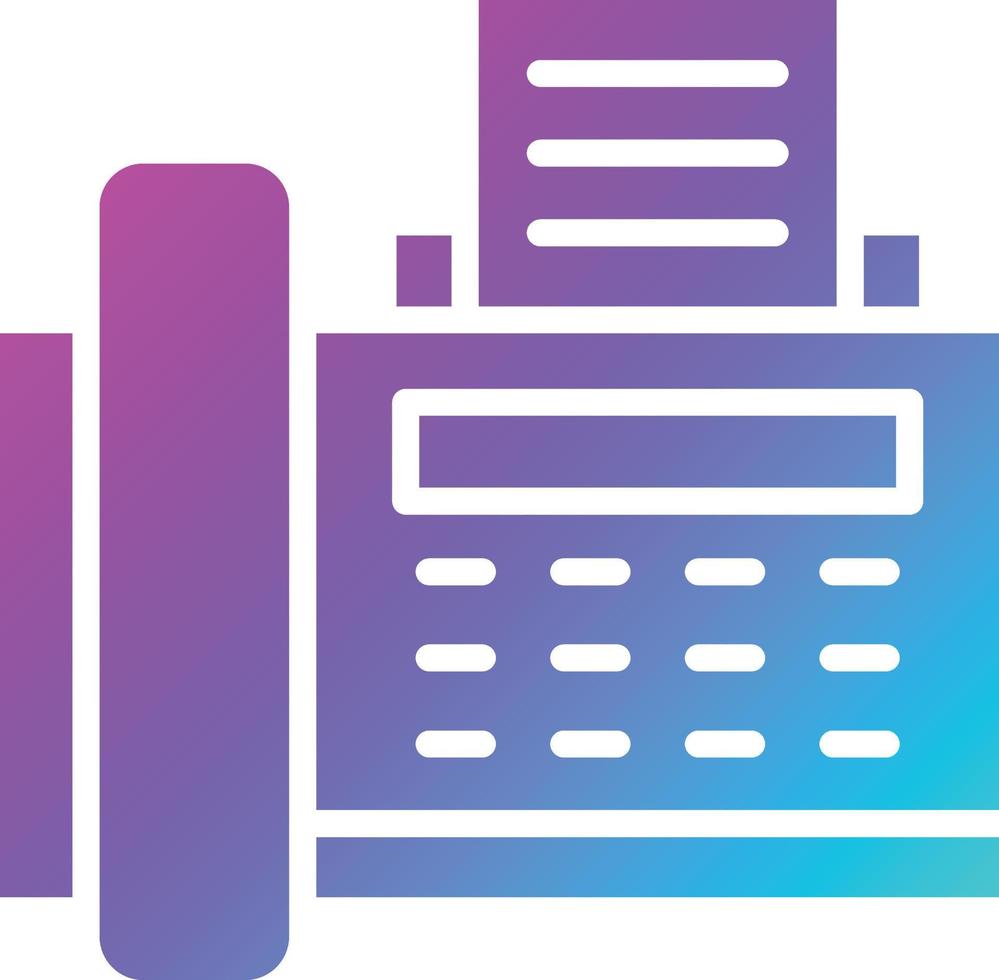 Fax machine Vector Icon Design Illustration 8155015 Vector Art at Vecteezy