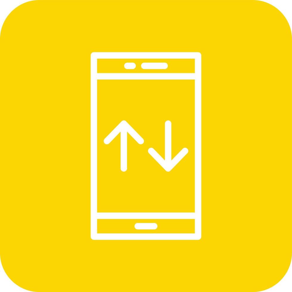 Mobile Data Vector Icon Design Illustration