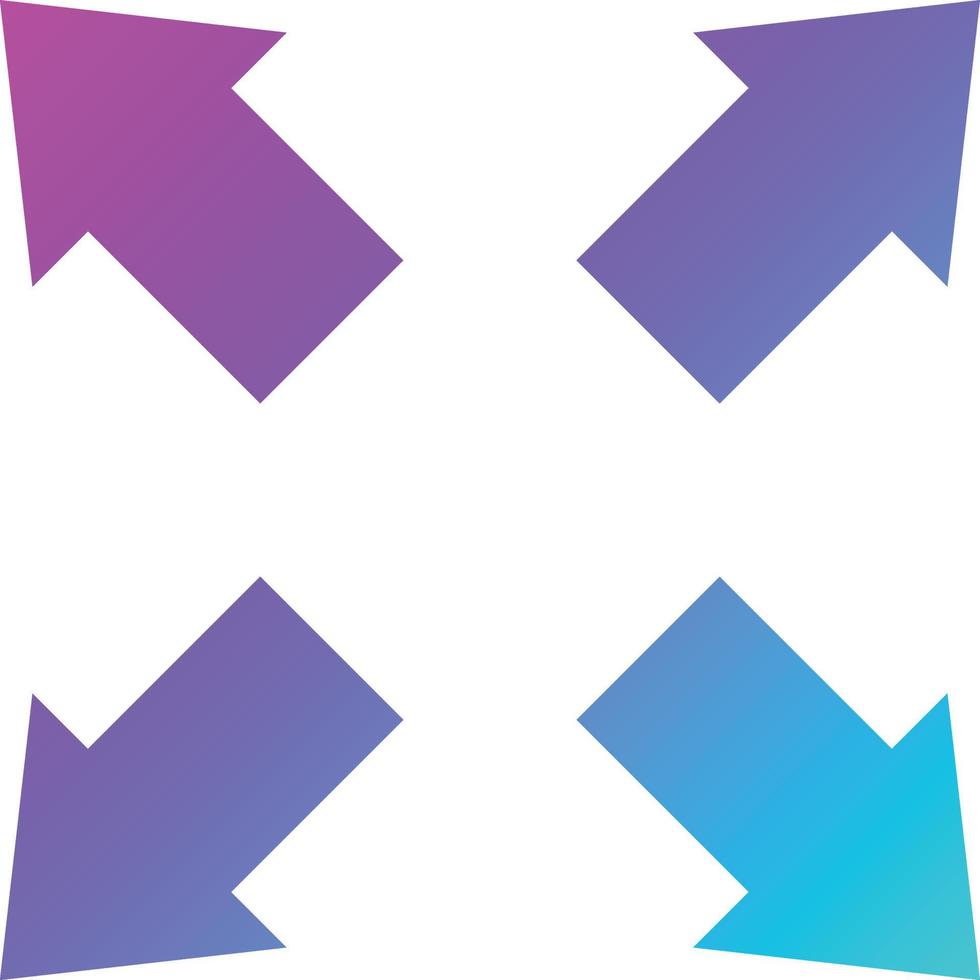 Expand Vector Icon Design Illustration