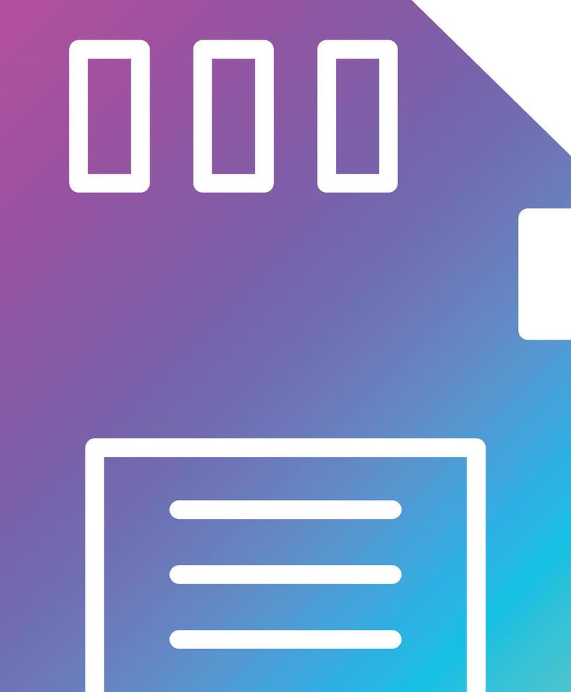 Memory Card Vector Icon Design Illustration