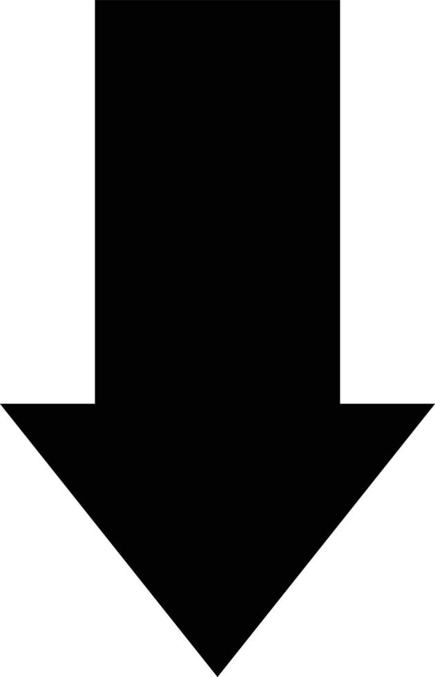 Down arrow Vector Icon Design Illustration