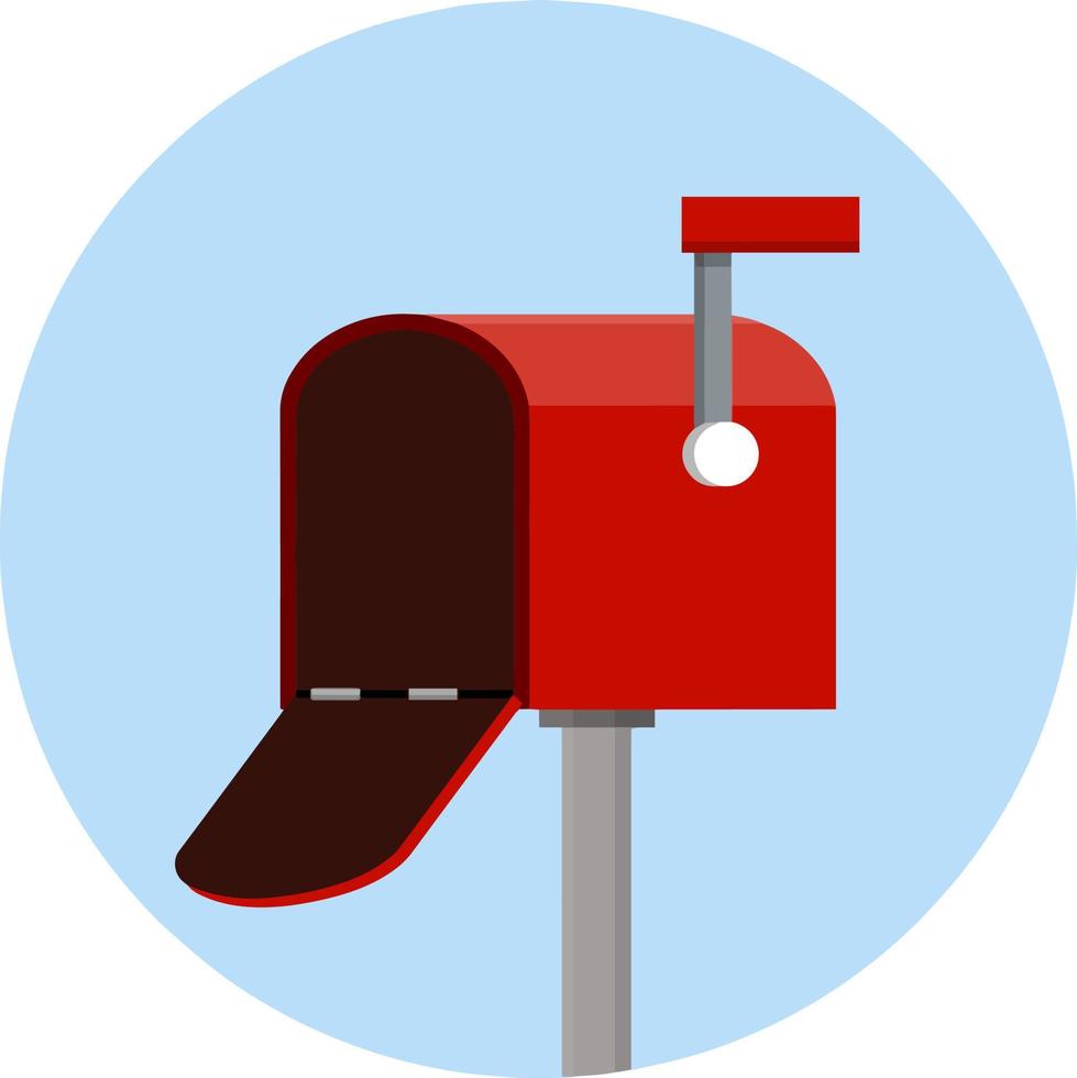Open mailbox. Mail and message. vector